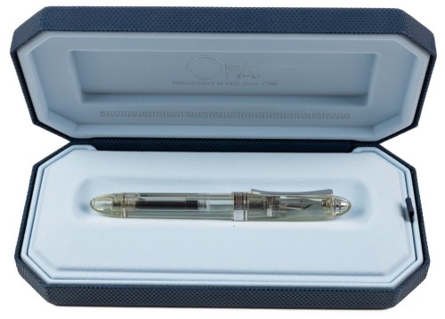 OMAS 360 Vision White Gold Trim Fountain Pen Medium 18K Nib