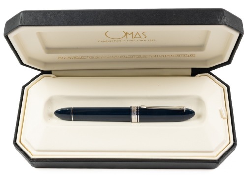 OMAS 360 Venice Blue Fountain Pen Medium 18K Nib