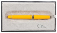 OMAS Arte Italiana Art Deco Yellow Fountain Pen Medium Titanium Nib