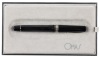 OMAS Arte Italiana Art Deco Black Fountain Pen Medium Titanium Nib