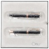 OMAS Dama Limited Edition Grey Fountain Pen Rose Gold Trim Medium 18K Nib and Ballpoint Pen Rose Gold Trim Set