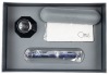 OMAS Paragon Limited Edition Royal Blue Marble Silver Trim Fountain Pen Medium 18K Nib