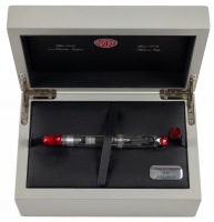 Aurora 88 Demonstrator Minerali Red Fountain Pen Medium Nib
