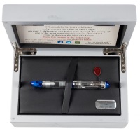Aurora 88 Demonstrator Minerali Blue Fountain Pen Medium Nib
