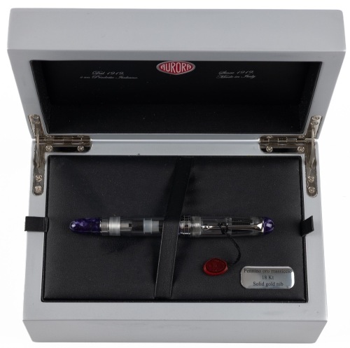 Aurora 88 Demonstrator Minerali Purple Fountain Pen Fine Nib