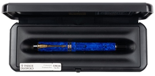 Parker Duofold Lapis Centennial Fountain Pen Fine Nib
