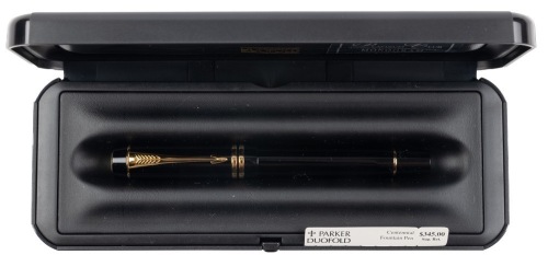 Parker Duofold Black Centennial Fountain Pen Fine Nib