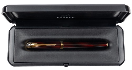 Parker Ellipse Copper Lacquer Fountain Pen Medium Nib