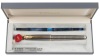 Parker Sonnet Prestige Sterling Cisele Gold Trim Fountain Pen Fine Nib