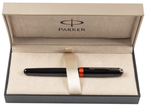 Parker Sonnet Executive Black and Red Fountain Pen Medium Nib