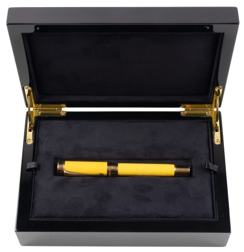 Parker Duofold 125th Anniversary Mandarin Yellow Limited Edition Fountain Pen Medium Nib