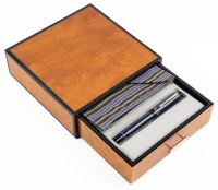 Parker Duofold Navy Pinstripe Centennial Fountain Pen Fine Nib