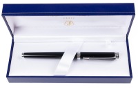 Waterman Harmonie Black Chrome Trim Fountain Pen Medium Nib