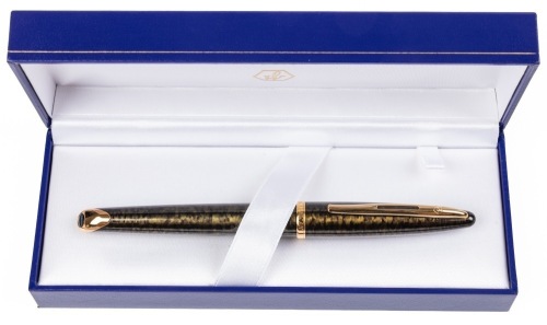 Waterman Carene Sea Green Shimmer Gold Trim Fountain Pen Medium Nib