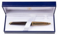 Waterman Carene Deluxe Amethyst Bronze Special Edition Gold Trim Fountain Pen Fine Nib