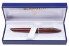 Waterman Carene Brown Chrome Trim Fountain Pen Fine Nib