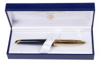 Waterman Carene Deluxe Prussian Blue Special Edition Gold Trim Fountain Pen Medium Nib