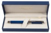 Waterman Perspective Blue Obsession Chrome Trim Fountain Pen Medium Nib