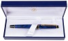 Waterman Expert II France Blue Lacquer Gold Trim Rollerball Pen