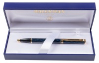 Waterman Laureat Shadowed Blue Gold Trim Ballpoint Pen