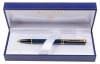 Waterman Laureat Shadowed Blue Gold Trim Ballpoint Pen
