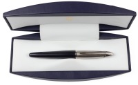 Waterman Edson Diamond Black&Acirc; Platinum Trim Fountain Pen Fine Nib
