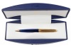 Waterman Edson Sapphire Blue Gold Trim Ballpoint Pen