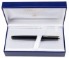 Waterman Exception Slim Black Silver Trim Fountain Pen Medium Nib