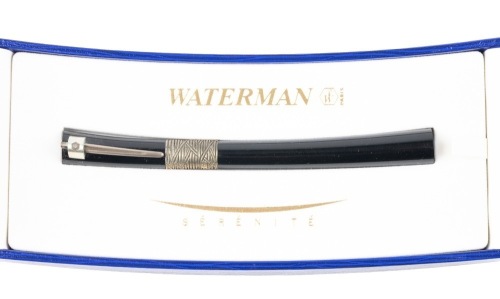 Waterman Serenite Black Fountain Pen Medium Nib