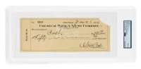 Mint Babe Ruth Full Sized Personal Check Signed GH Ruth, 1938 PSA/DNA Certified, Encapsulated Graded Mint 9