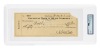 Mint Babe Ruth Full Sized Personal Check Signed GH Ruth, 1938 PSA/DNA Certified, Encapsulated Graded Mint 9