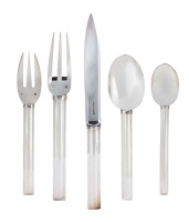 Herm&Atilde;&copy;s Puiforcat "Cannes" Sterling Silver Place Settings for 14. Consider the World's Finest in Design and Craftsmanship