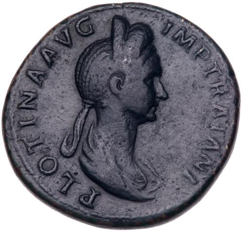 Plotina. &Atilde;&dagger; Sestertius (23.01 g), Augusta, AD 105-123