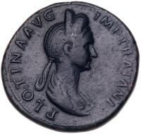 Plotina. &Atilde;&dagger; Sestertius (23.01 g), Augusta, AD 105-123
