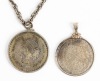 Two Utterly Striking Sterling Pendants, One with Sterling Chain