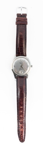 Benrus 25 Jewel, Stainless Steel Automatic Watch with an Unusual Placement of the Date Window