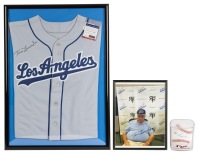 Tom Lasorda: Los Angeles Dodgers Manager and Hall of Famer Autographed Jersey, Photo and Baseball