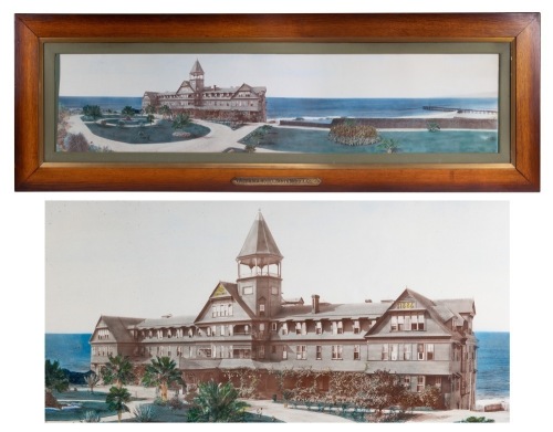 Boring & Haas (Architects). Monumental Artist's Rendering of The Arcadia Hotel in Santa Monica