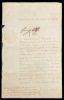 King George III Warrant to Affix Seal to the Ratification of a Preliminary Treaty with Emperor of Austria Signed Boldly