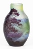 Captivating Gall&Atilde;&copy; Cameo Vase Having 4 Layers to Convey a Dramatic Landscape Scene at Dusk. Exquisite Work