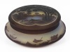 Exquisite Gall&Atilde;&copy; Dresser Box of Exceptional Artistry. Remarkable Scenic Design on Lid with Complimenting Bowl 3 Layers of