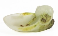 Scarce Daum Nancy P&Atilde;&curren;te de Verre (Glass Paste) "Empty Pocket" Tray with a White Field Mouse. Exceptional & Likely by Walt