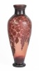Monumental, Spectacular, Gall&Atilde;&copy; Acid-Etched Cameo Glass Lobby Vase, 24.75" Tall. An Art Nouveau Masterpiece.