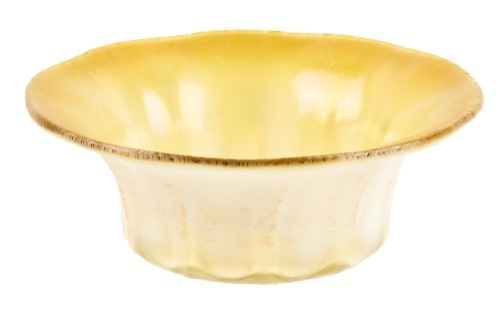 Tiffany Studios Favrile "Pastel" Line with Opalescent Glass with Stretched Onion Skin Favril Rim