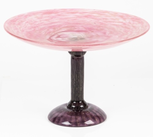 Charles Schneider Epinay-sur-Seine Glass Tazza Signed