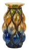 Glass Art Deco Vase Blown into Wrought Iron and is Etched Daum Nancy on Underside, L. Maj&Atilde;&cent;relle. Very Similar to a Krali