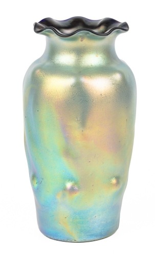 Wilhelm Kralik and S&Atilde;&para;hn "Double Molded" Cast Glass Vase, Impressive