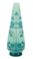S&Atilde;&uml;vres, Acid Etched Cameo Glass Vase, an Art Nouveau Treasure