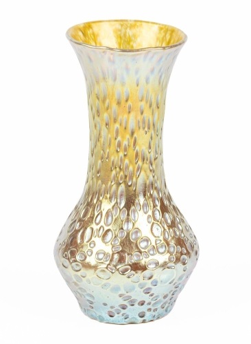 Loetz Austria Diaspora Vase in Gold and Silver Iridescence. A Striking Addition to Any Collection