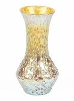 Loetz Austria Diaspora Vase in Gold and Silver Iridescence. A Striking Addition to Any Collection